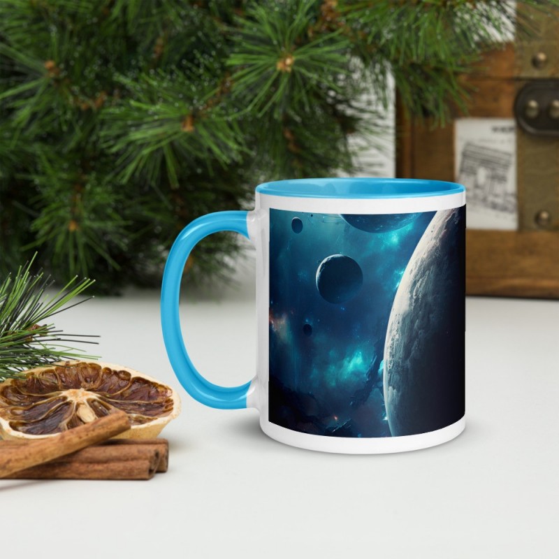 DEEP SPACE, Tasse mit farbiger Innenseite