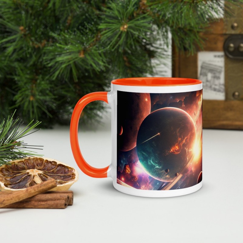 DEEP SPACE, Tasse mit farbiger Innenseite