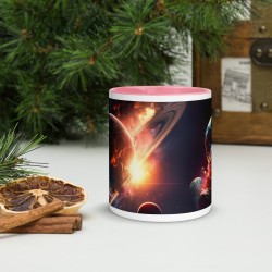 DEEP SPACE, Tasse mit farbiger Innenseite