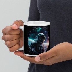 DEEP SPACE, White glossy mug