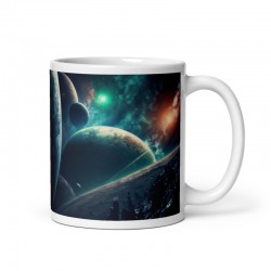 DEEP SPACE, White glossy mug