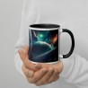 DEEP SPACE, Tasse mit farbiger Innenseite