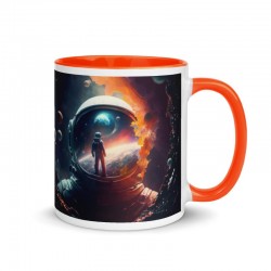 DEEP SPACE, Tasse mit farbiger Innenseite