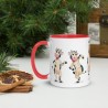 Happy Cow, Tasse mit farbiger Innenseite