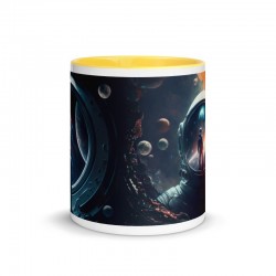 DEEP SPACE, Tasse mit farbiger Innenseite