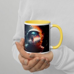 DEEP SPACE, Tasse mit farbiger Innenseite