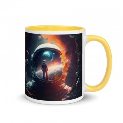 DEEP SPACE, Tasse mit farbiger Innenseite