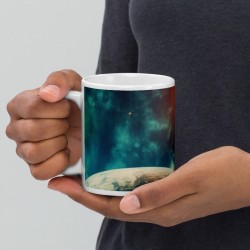 DEEP SPACE, White glossy mug