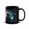 DEEP SPACE, Black glossy mug