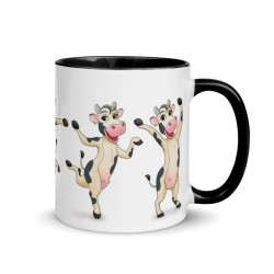 Happy Cow, Tasse mit farbiger Innenseite