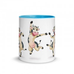 Happy Cow, Tasse mit farbiger Innenseite