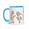 Happy Cow, Tasse mit farbiger Innenseite