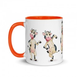 Happy Cow, Tasse mit farbiger Innenseite