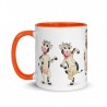 Happy Cow, Tasse mit farbiger Innenseite