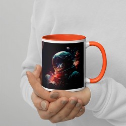 DEEP SPACE, Tasse mit farbiger Innenseite