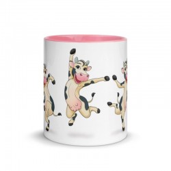 Happy Cow, Tasse mit farbiger Innenseite