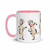 Happy Cow, Tasse mit farbiger Innenseite