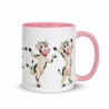 Happy Cow, Tasse mit farbiger Innenseite