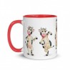 Happy Cow, Tasse mit farbiger Innenseite