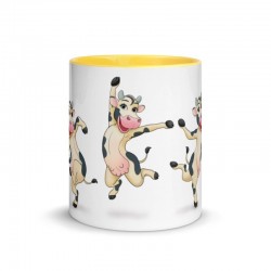 Happy Cow, Tasse mit farbiger Innenseite