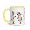 Happy Cow, Tasse mit farbiger Innenseite