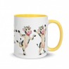 Happy Cow, Tasse mit farbiger Innenseite