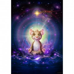 METAL PRINT  Mouse Yoga Meditation