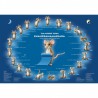 50x70 Yoga Exercise poster Chandranamaskara English