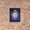 THE MOUSE YOGA "MEDITATION" Framed photo paper poster