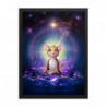 THE MOUSE YOGA "MEDITATION" Framed photo paper poster