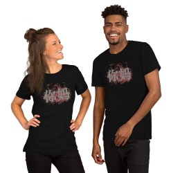 Fight! Dark shirt with back print Unisex t-shirt