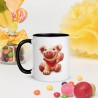 HAPPY PIGGY, Tasse mit farbiger Innenseite