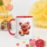 HAPPY PIGGY, Tasse mit farbiger Innenseite