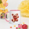 HAPPY PIGGY, Mug with colored inside