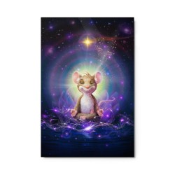 METAL PRINT  Mouse Yoga Meditation