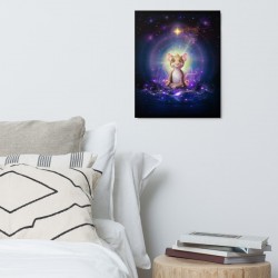 METAL PRINT  Mouse Yoga Meditation