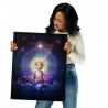 METAL PRINT  Mouse Yoga Meditation