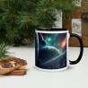 DEEP SPACE, Tasse mit farbiger Innenseite