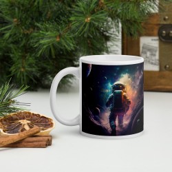 DEEP SPACE, White glossy mug