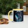 DEEP SPACE, Tasse mit farbiger Innenseite