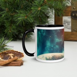 DEEP SPACE, White glossy mug