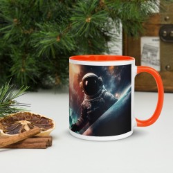 DEEP SPACE, White glossy mug