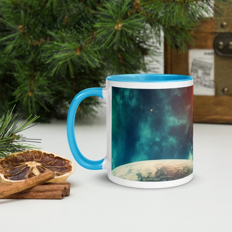 DEEP SPACE, White glossy mug