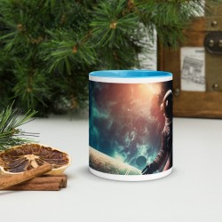 DEEP SPACE, White glossy mug