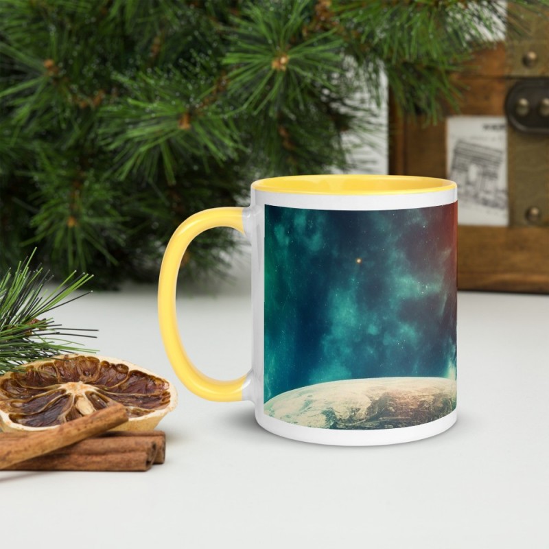 DEEP SPACE, White glossy mug