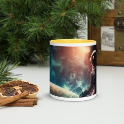 DEEP SPACE, White glossy mug